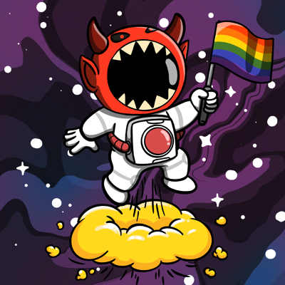 DoomStreak astronaut NFT artwork 3